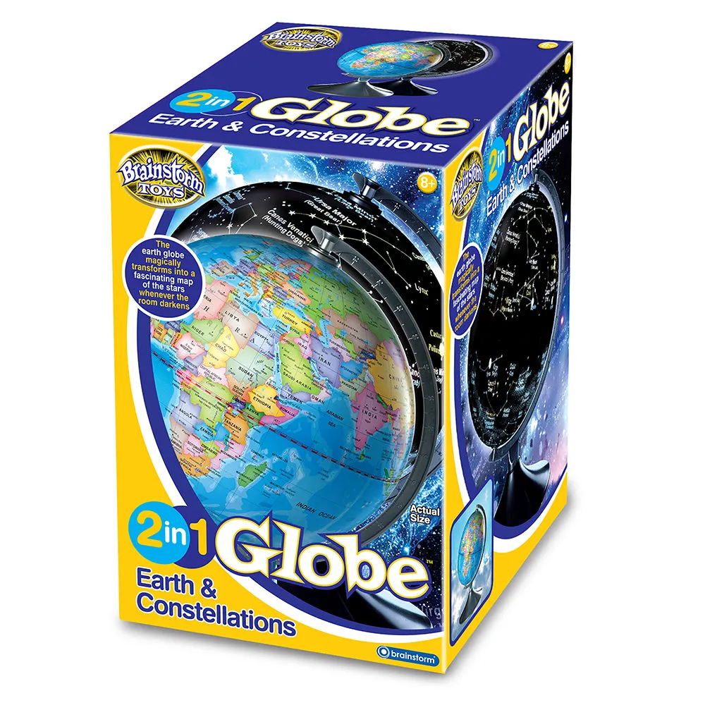 2-in-1 Earth and Constellations Globe