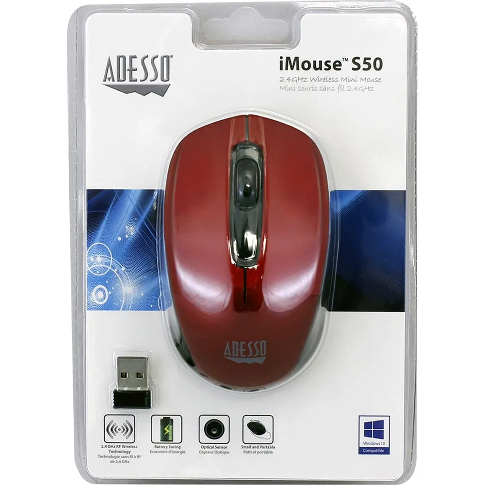 Adesso iMouse S50R 2.4GHz Wireless Mini Mouse