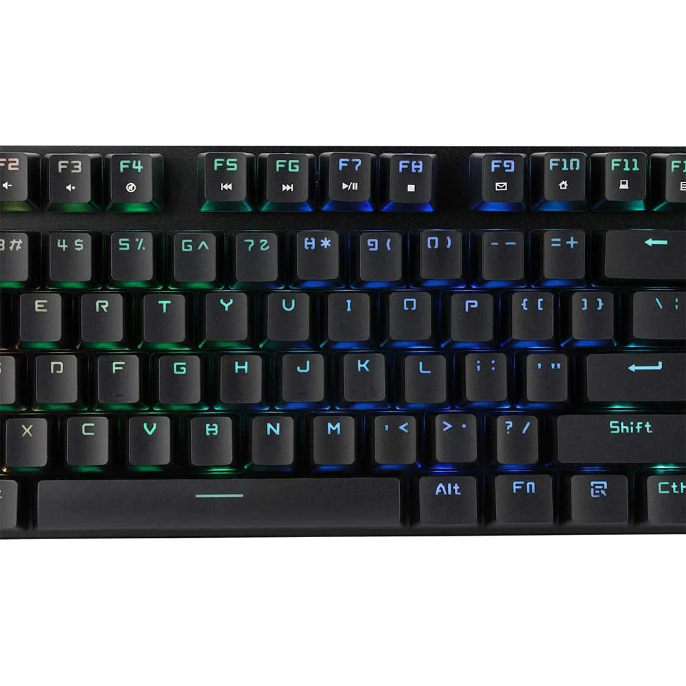 Adesso RGB Programmable Mechanical Gaming Keyboard with Detachable Magnetic Palmrest