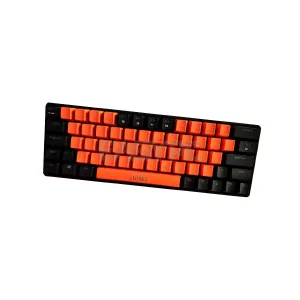 Anubis AG64 RGB Hotswappable Gaming Mechanical Keyboard Orange Black