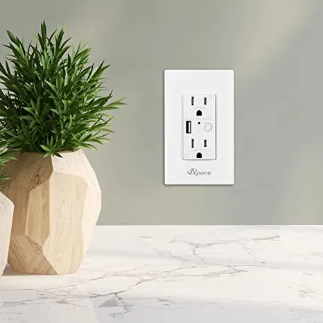 Apone APP-WM15A Smart Wi-Fi Wall Plug with USB Port