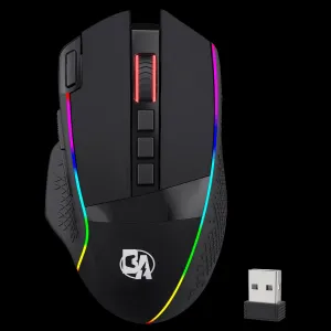 BOLT AXTION M991 Wireless Gaming Mouse, 19000 DPI, Rapid Fire Key, 9 Macro Buttons, RGB, PC/Mac.