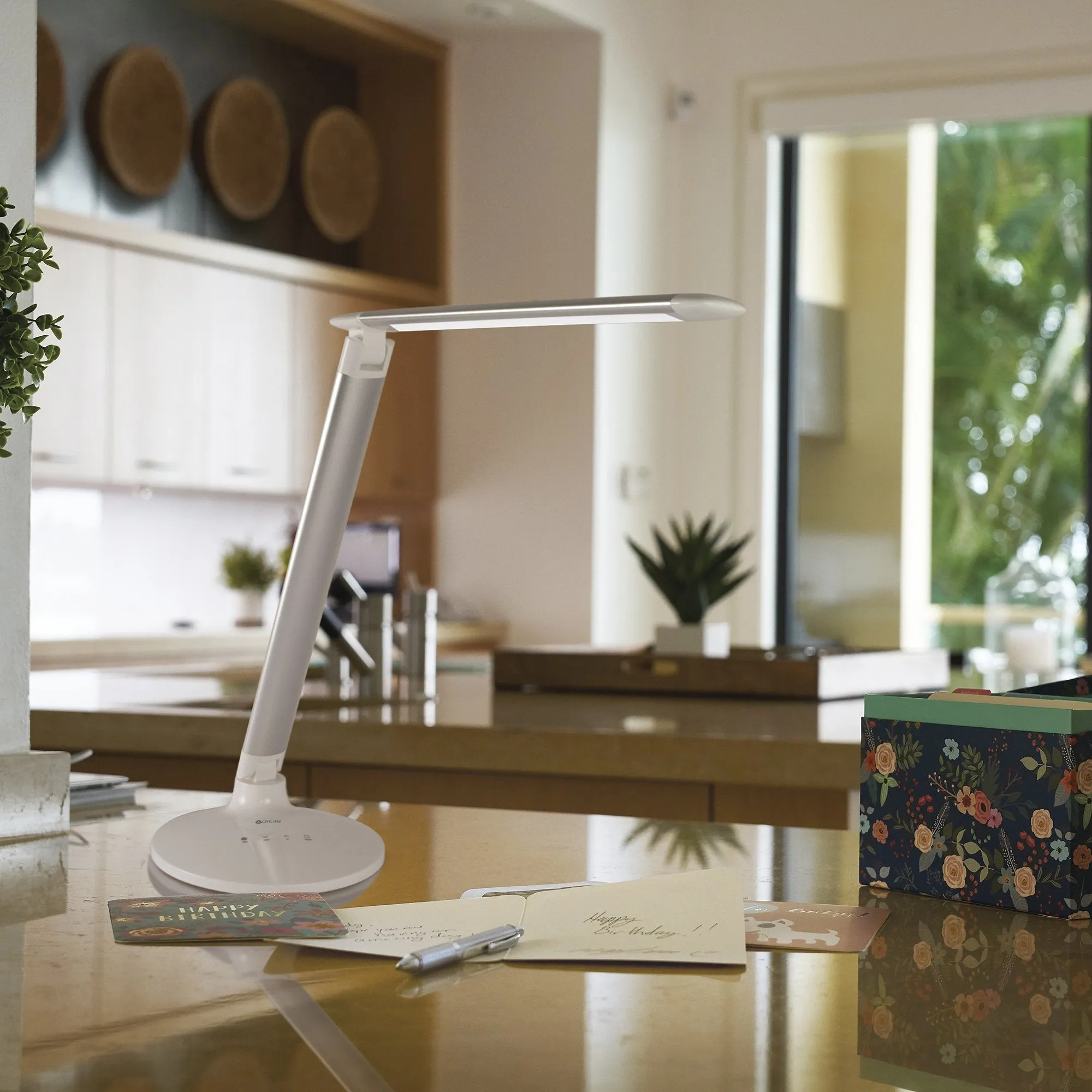 Command LED Desk Lamp With Voice Assistant