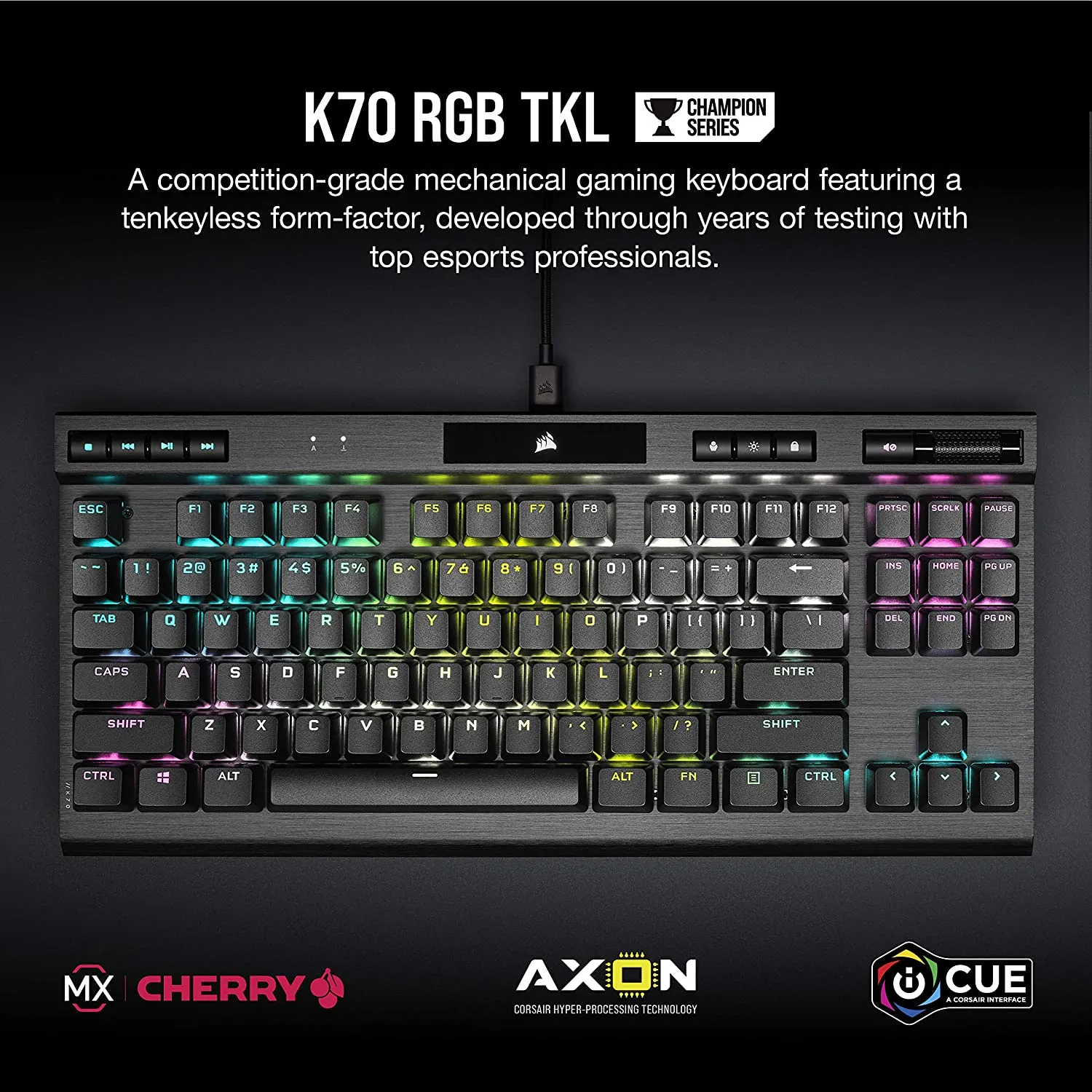 Corsair K70 RGB Tenkeyless Mechanical Gaming Keyboard