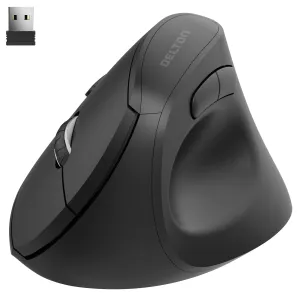 Delton S12Pro Ergonomic Wireless Mouse Vertical Computer Mouse Wireless with Auto Pair USB Dongle