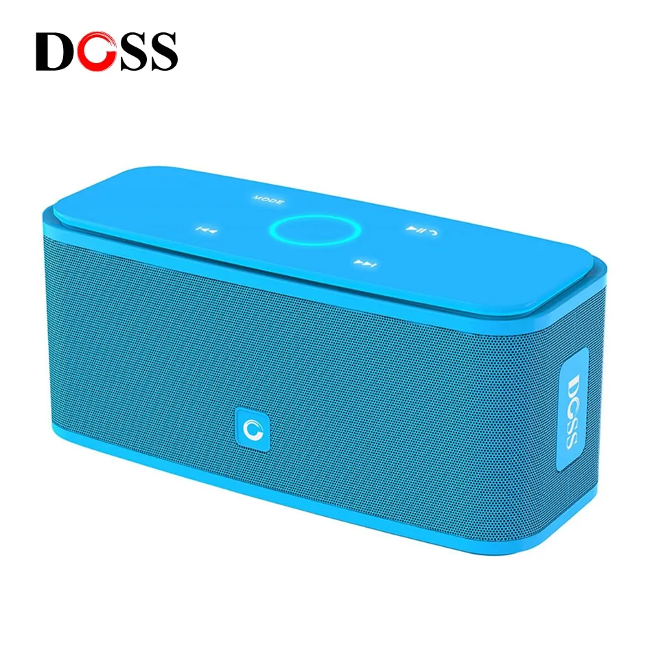 DOSS SoundBox Wireless Bluetooth Speaker TWS Touch Control IPX5 Waterproof Mini Portable Sound Box Stereo Bass Computer Speakers