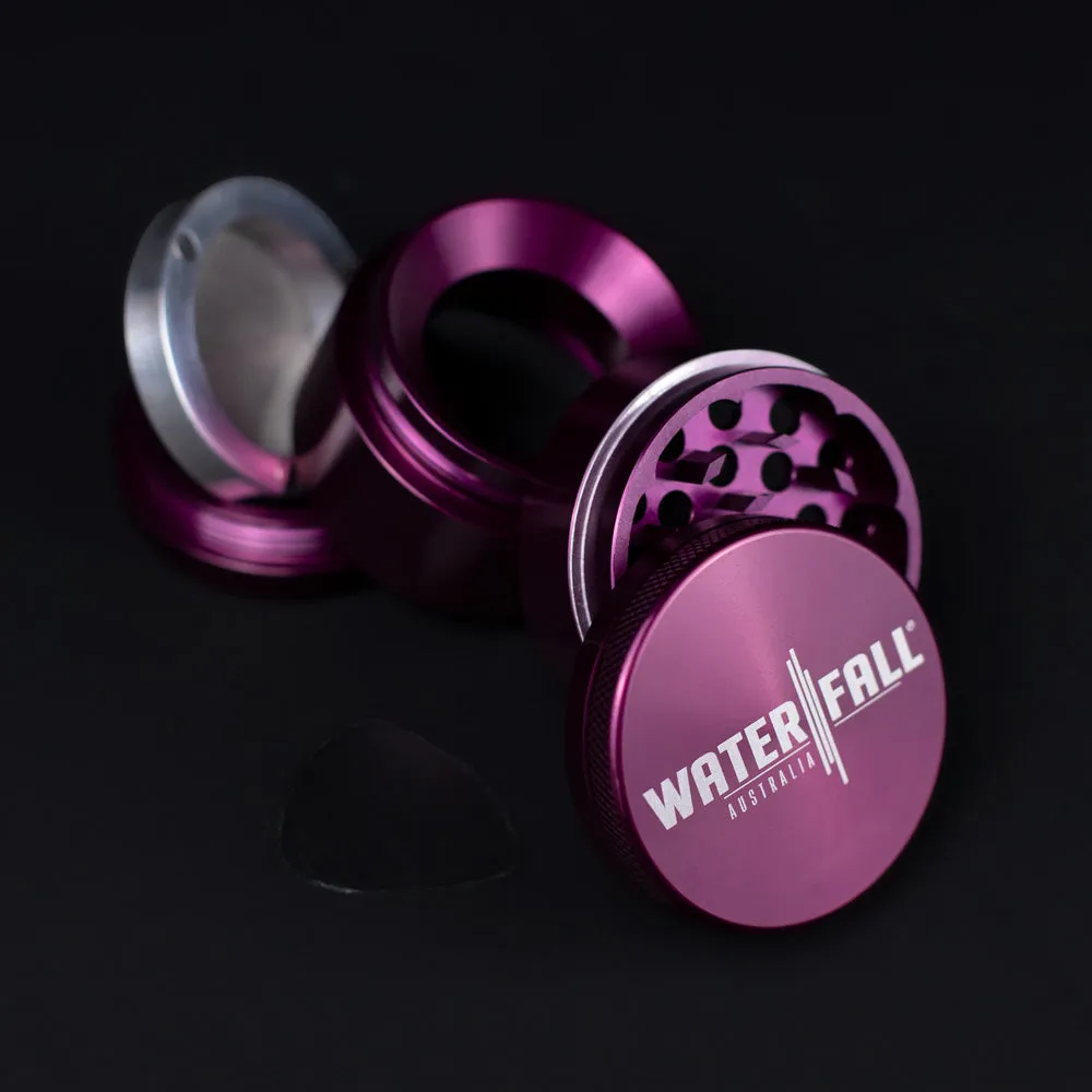 Four-Part Aluminium Grinder with Removable Screen - Purple (50mm)