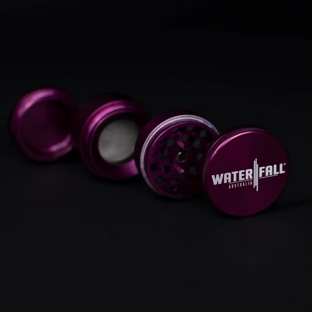 Four-Part Aluminium Grinder with Removable Screen - Purple (50mm)