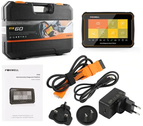 Foxwell GT60 Android Tablet Scanner OBD2 Table Diagnostic Tool with 20  Special Functions Injector Coding (GT80 Updated)