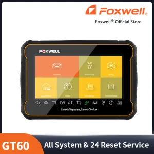 Foxwell GT60 Android Tablet Scanner OBD2 Table Diagnostic Tool with 20  Special Functions Injector Coding (GT80 Updated)