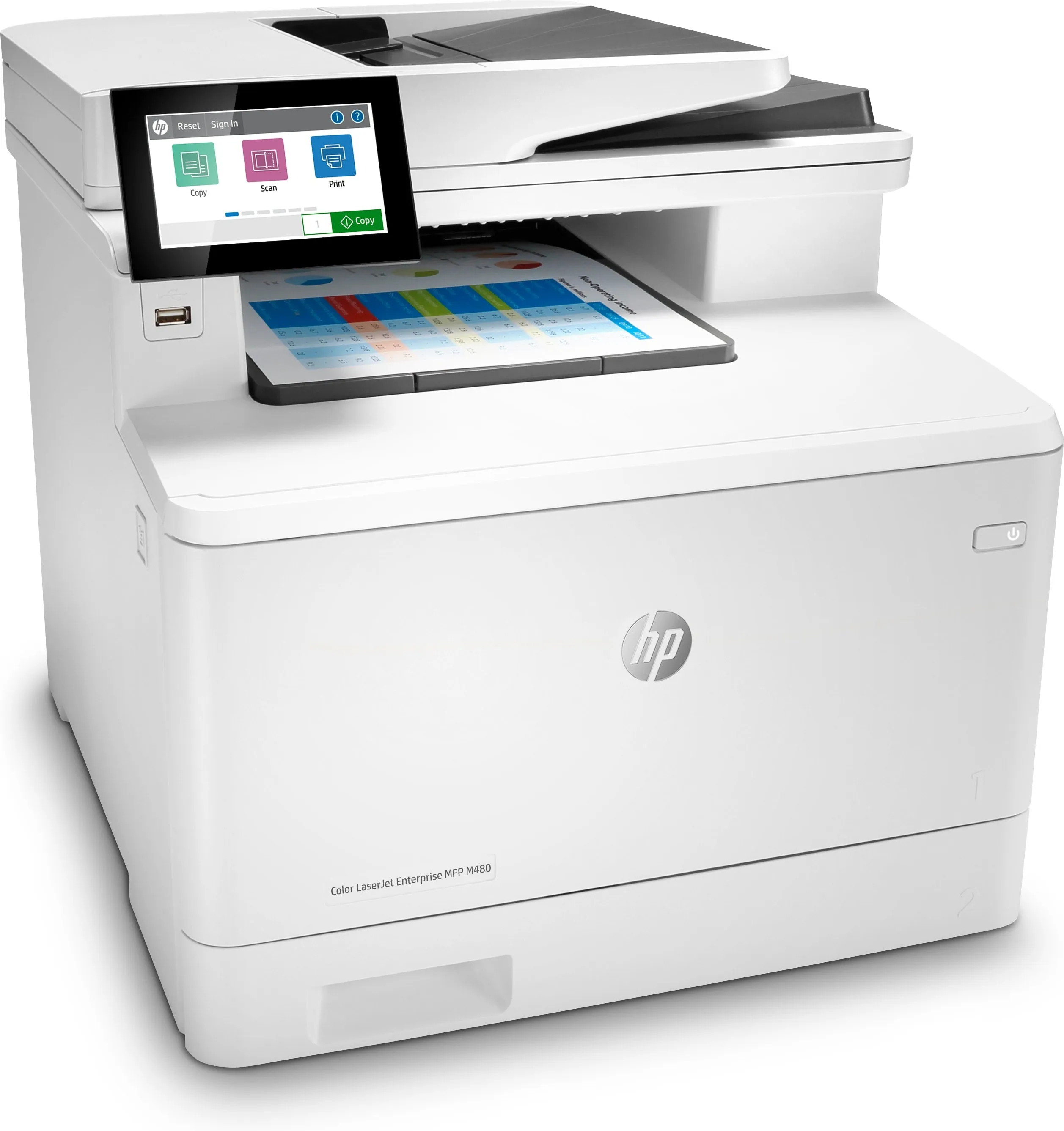 Hp Laserjet Enterprise Mfp M480f - Multifunction Printer - Color