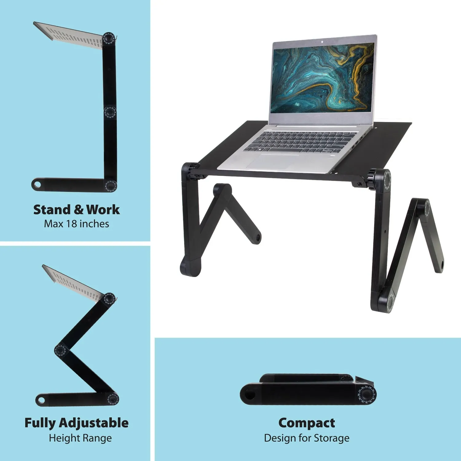 iHip Adjustable Portable Laptop Table Stand