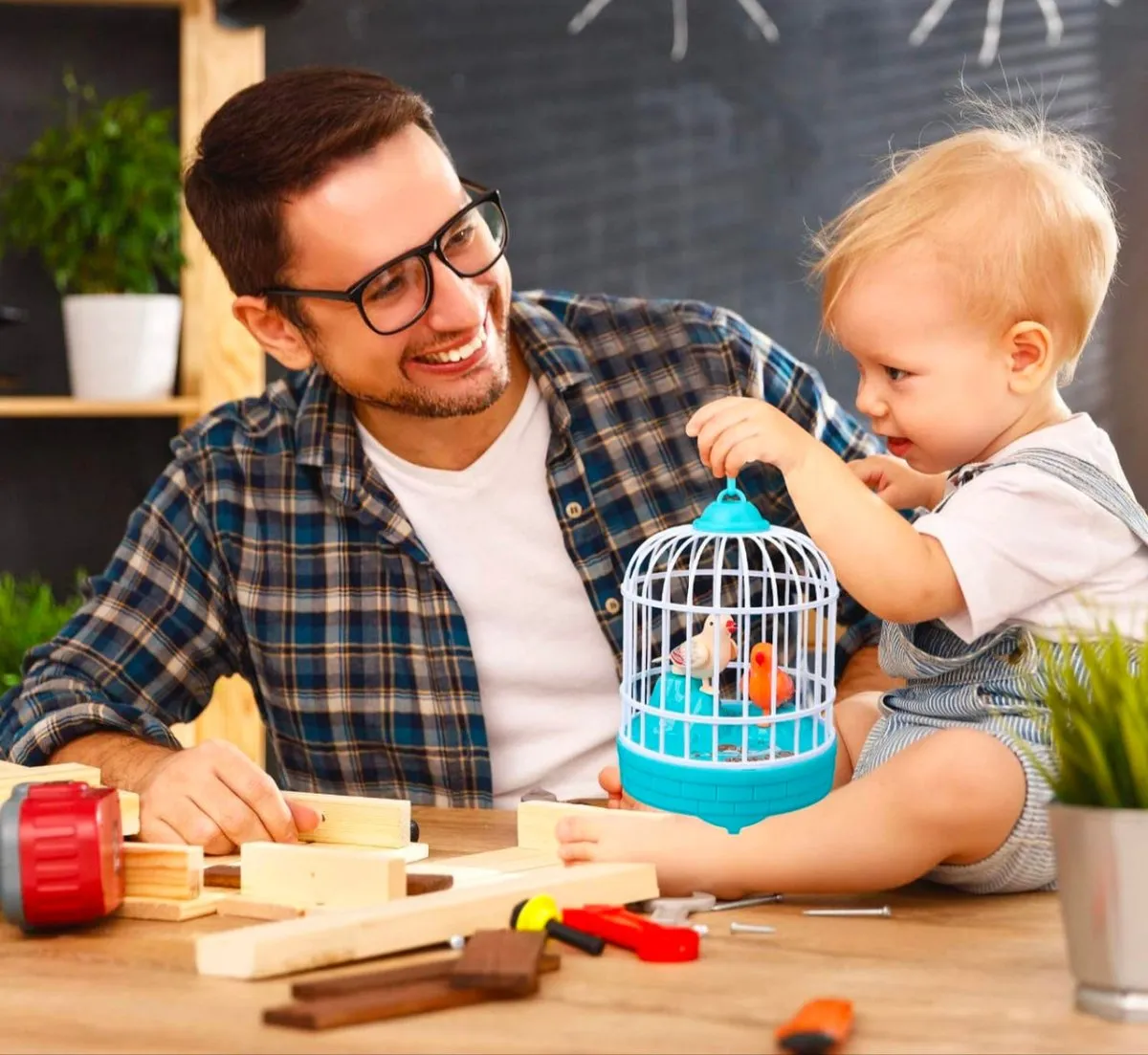 Interactive Bird Cage with Light and Sound