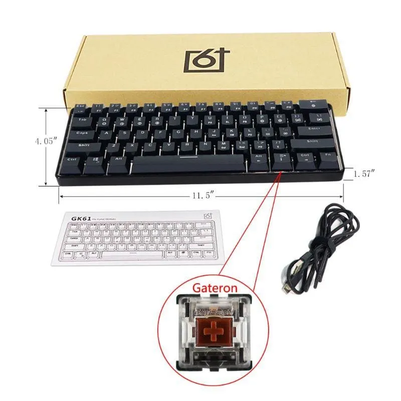 Key Mechanical Keyboard With USB Wired LED