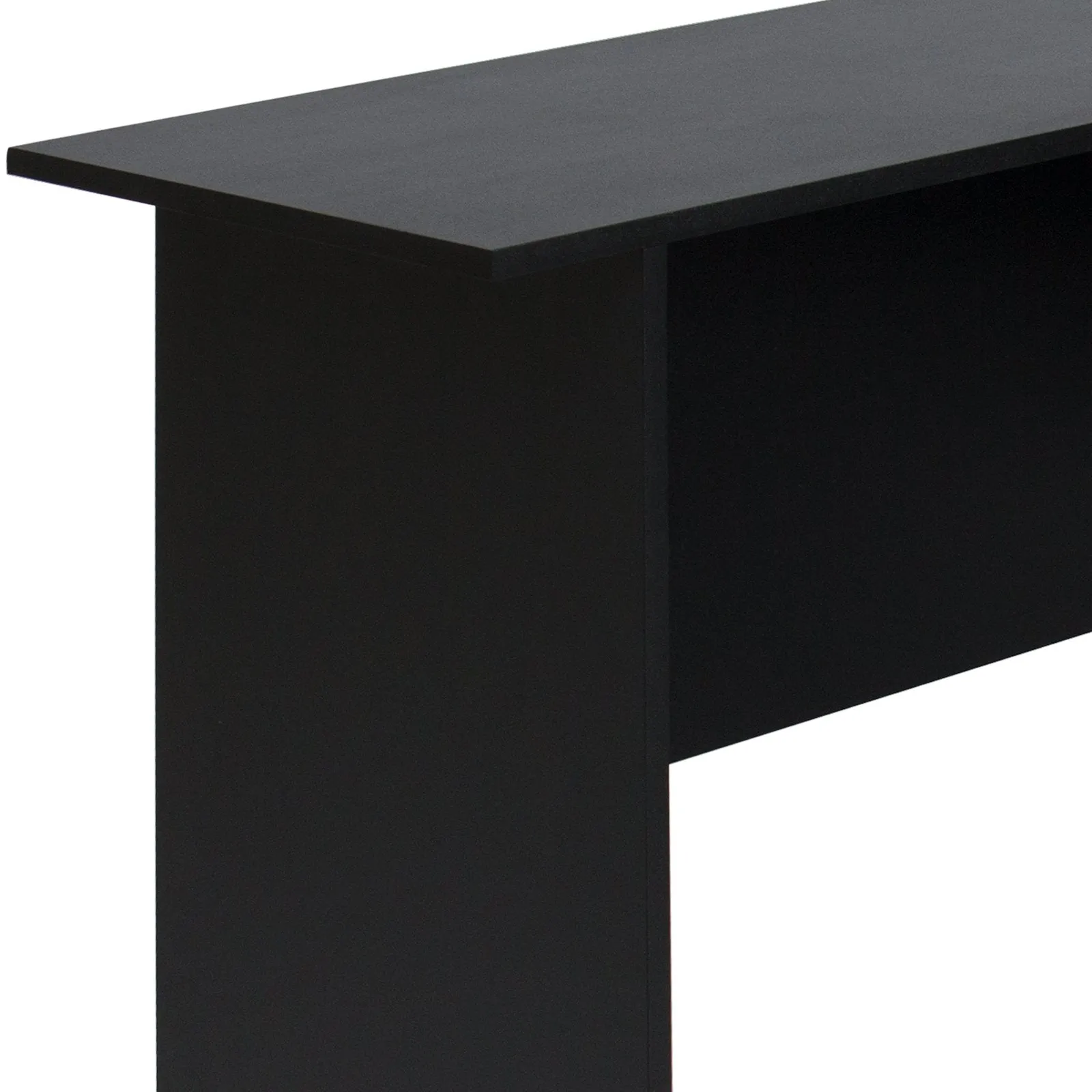 L-Shaped Corner Computer Office Desk - Black