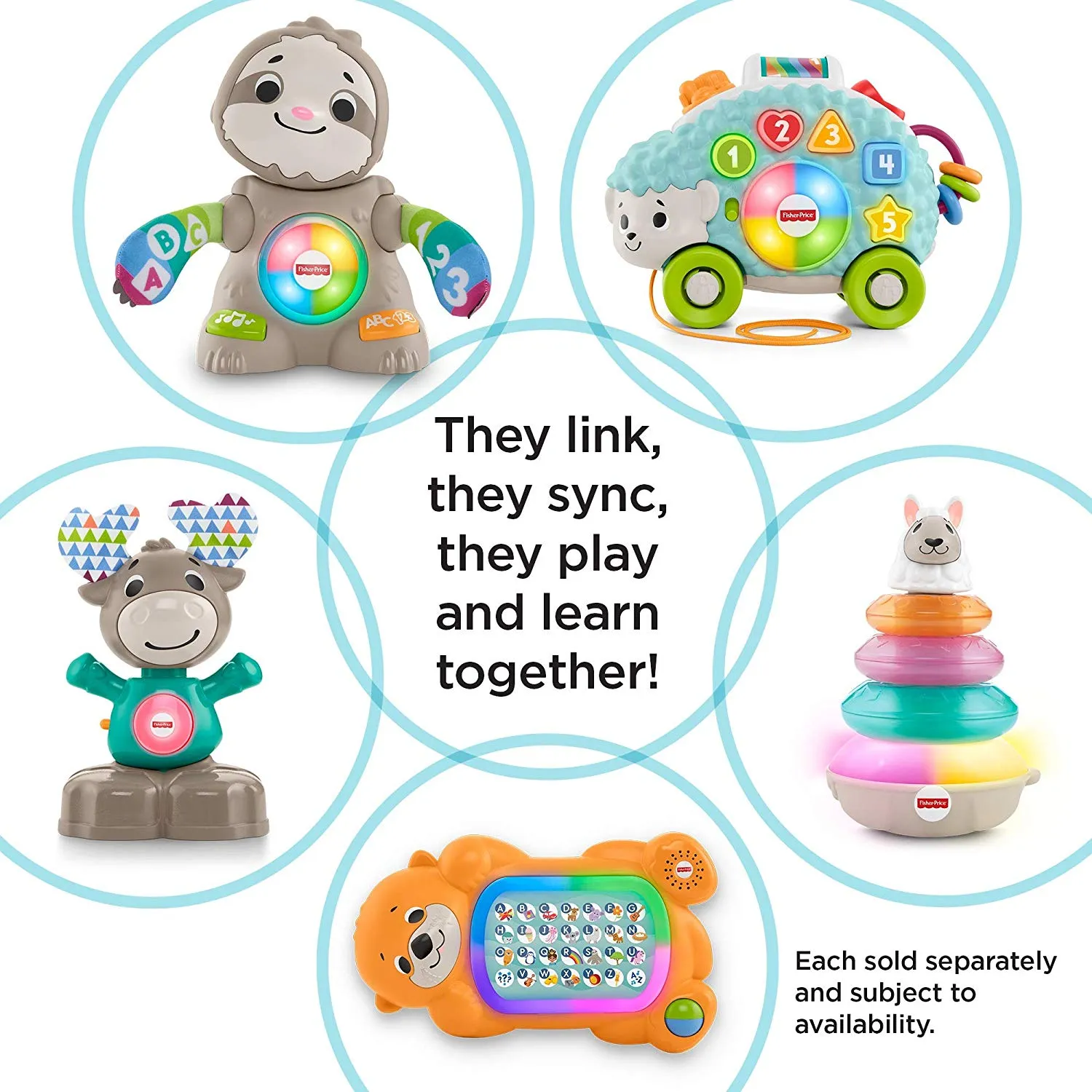 Linkimals A to Z Otter - Interactive Educational Toy with Music and Lights