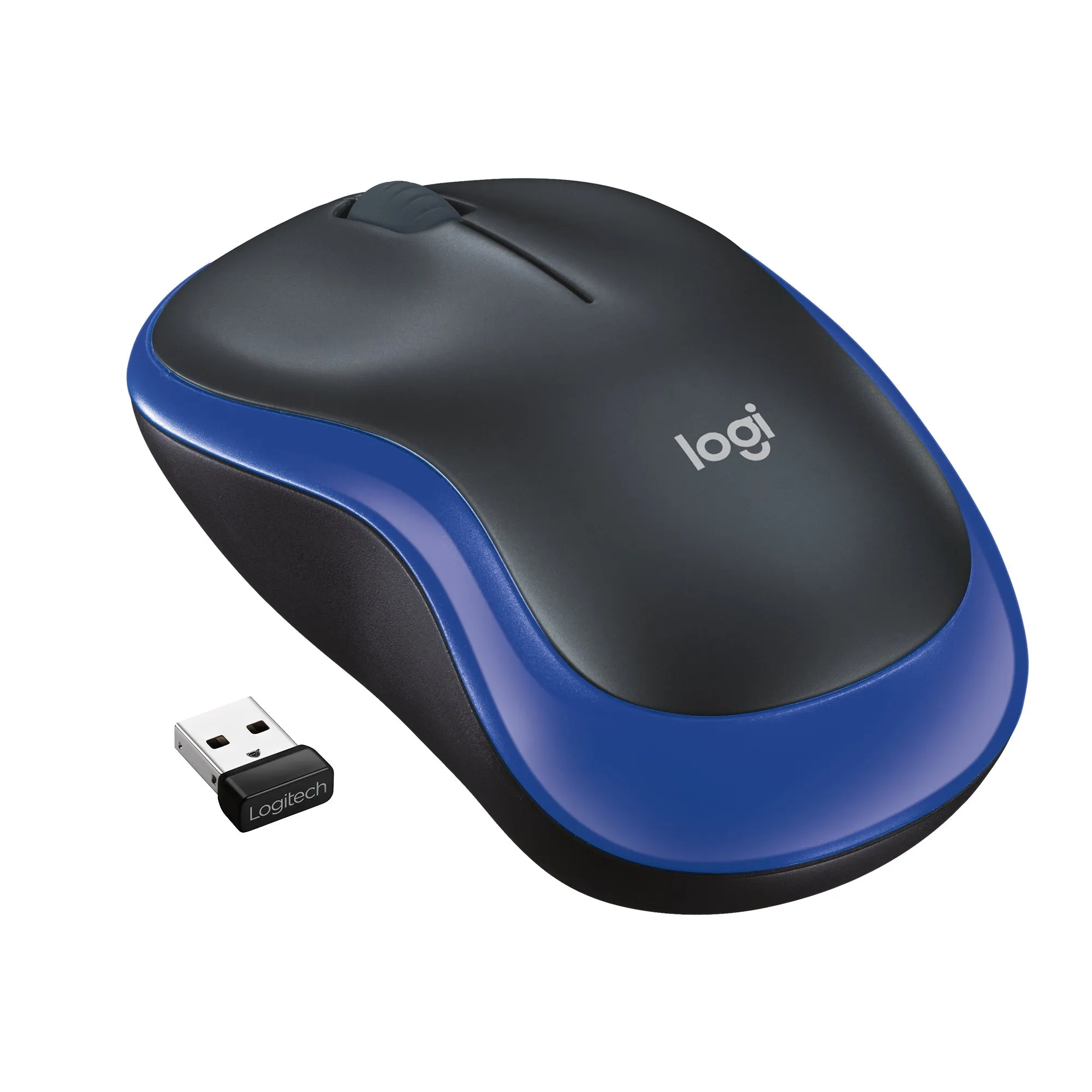 Logitech Mouse Lgt-M185b - Black/Blue