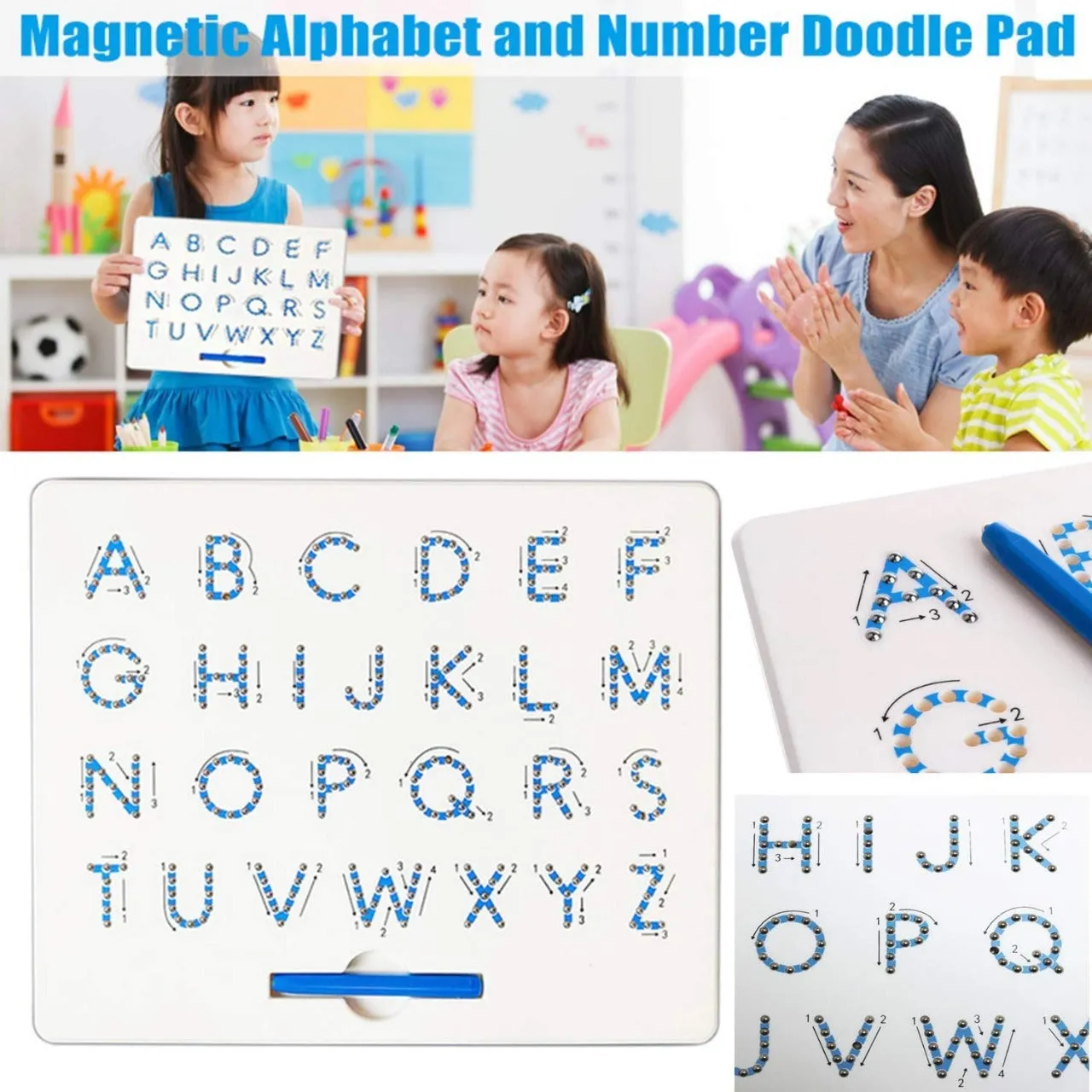 Magnetic Solid Uppercase Alphabet Tracing Magpad - 212