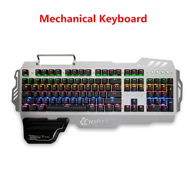 Mechanical Keyboard for Gamers Colormix Backlit 104 Keys Gaming Keyboard with Phone Holder