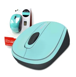 Microsoft Wireless 3500 Studio Series Mobile Mouse - Aqua