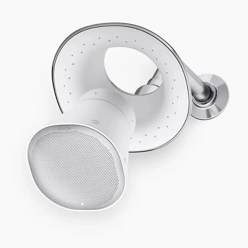 Moxie 1.75 gpm Bluetooth Showerhead Speaker with Amazon Alexa in Polished Chrome