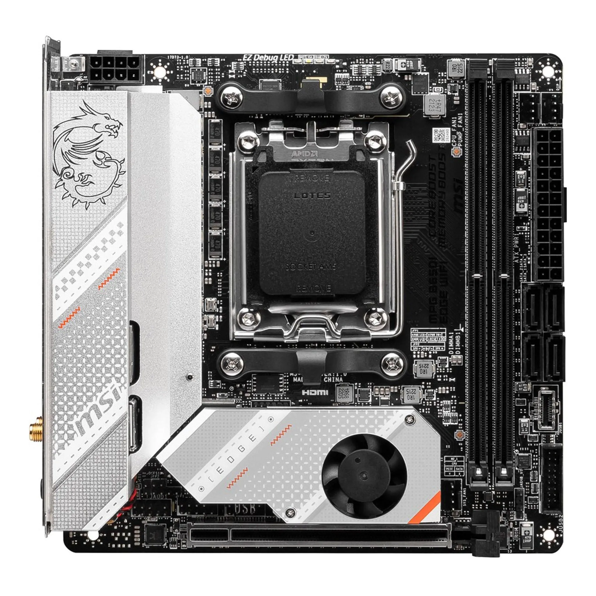 MSI B650IEDGEWIFI MPG B650I EDGE WIFI Gaming Desktop Motherboard - AMD B650 Chipset - Socket AM5 - Mini ITX