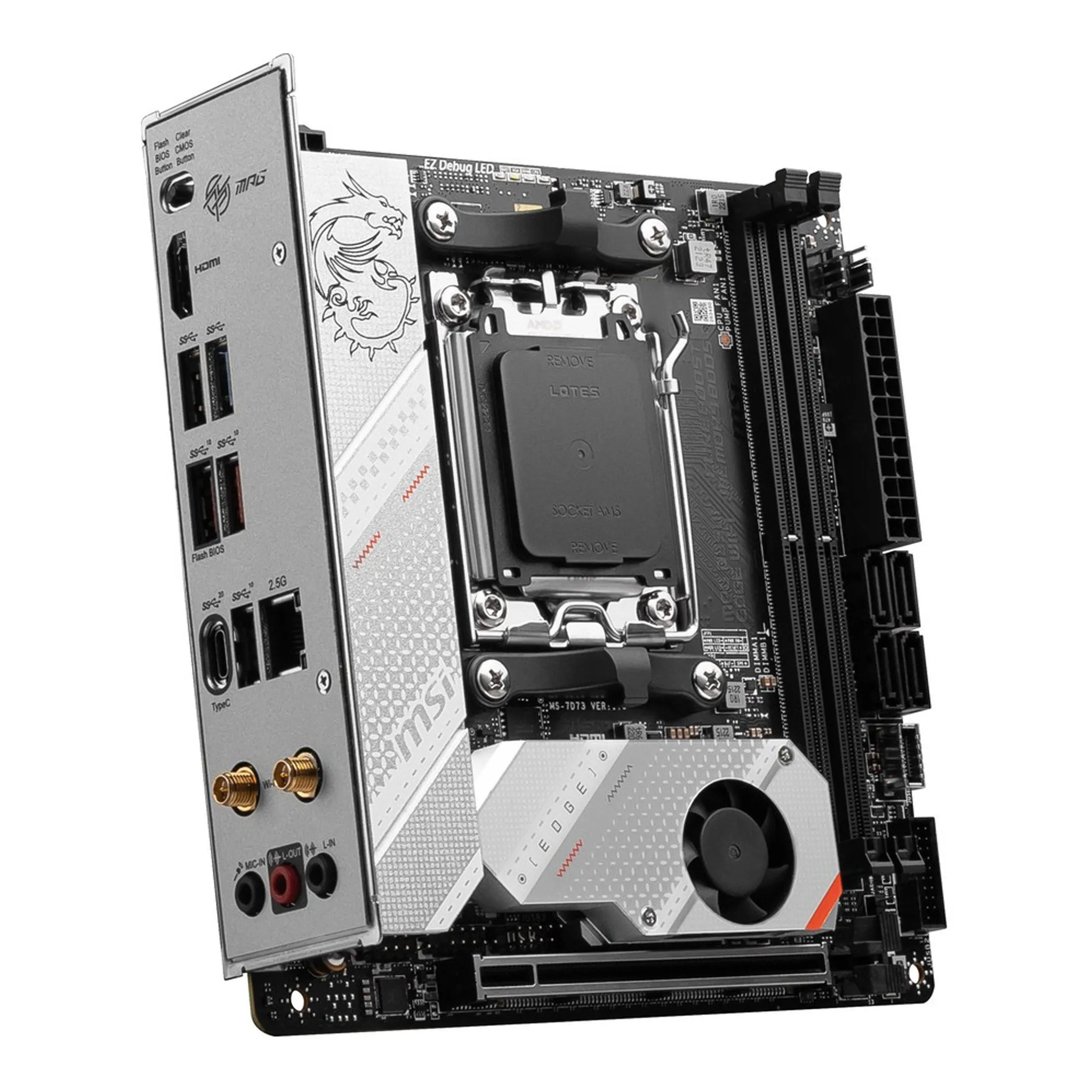 MSI B650IEDGEWIFI MPG B650I EDGE WIFI Gaming Desktop Motherboard - AMD B650 Chipset - Socket AM5 - Mini ITX