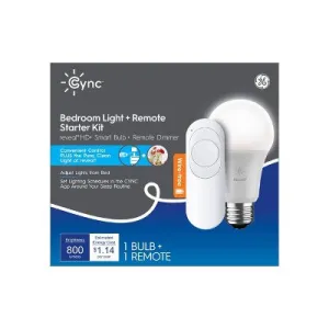 New - GE Cync Reveal A19 Light Bulb with Remote White