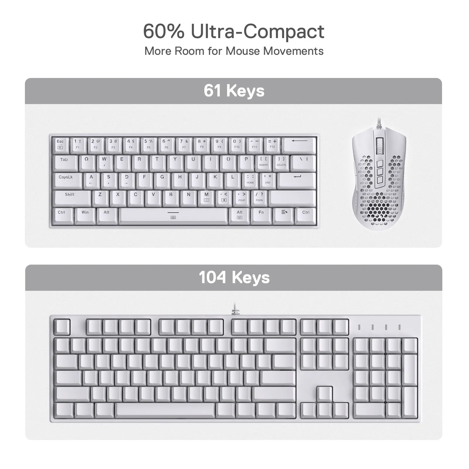 (Open-box) DRAGONBORN K630 Wired 60% Keyboard