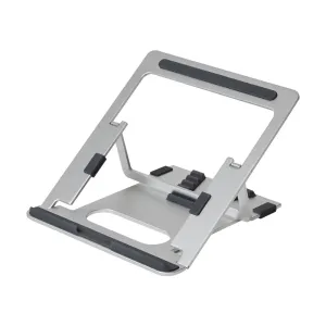 Pout Eyes 3 Angle Aluminum Portable Laptop Stand Silver