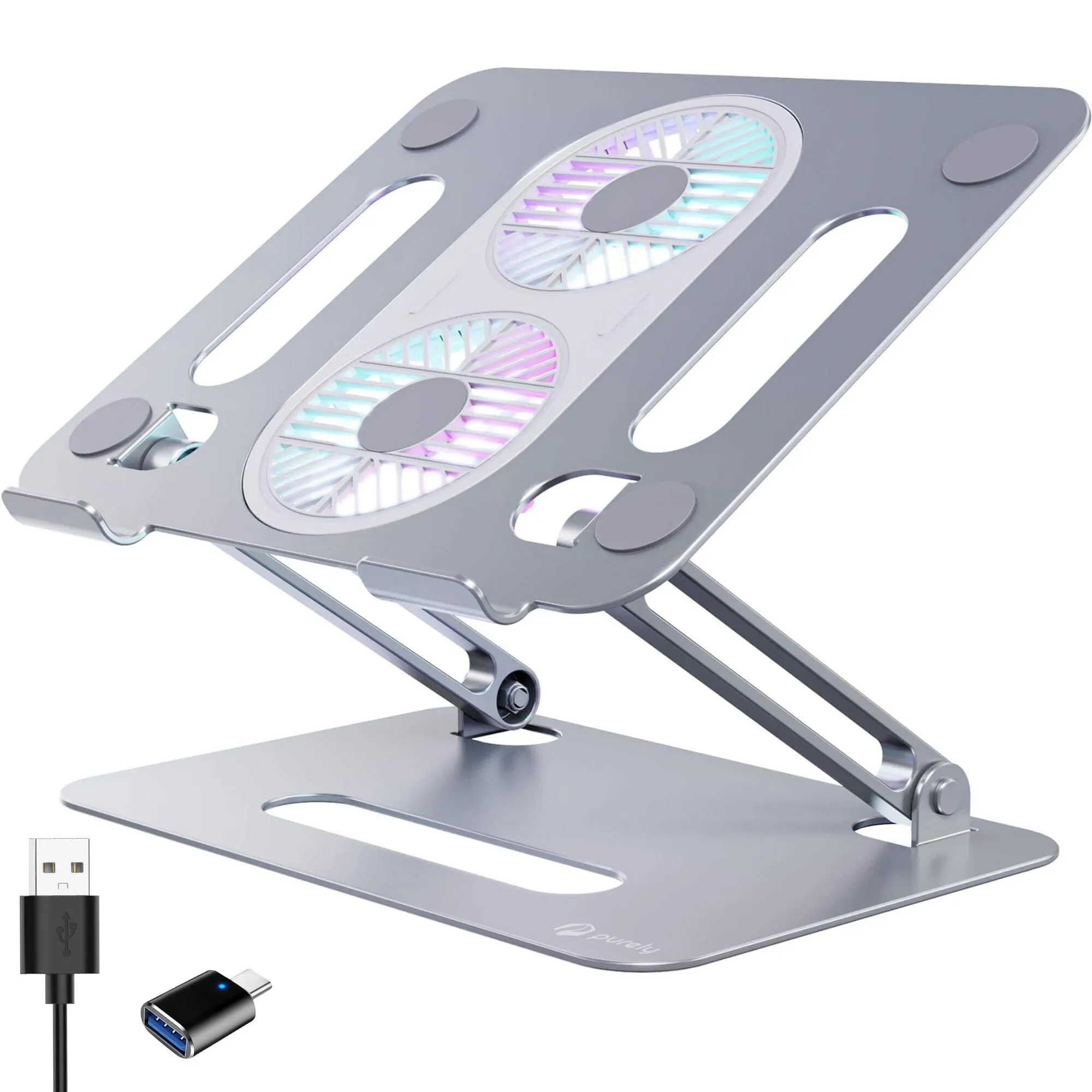 Purely C50 Laptop Cooling Adjustable Stand with Fans