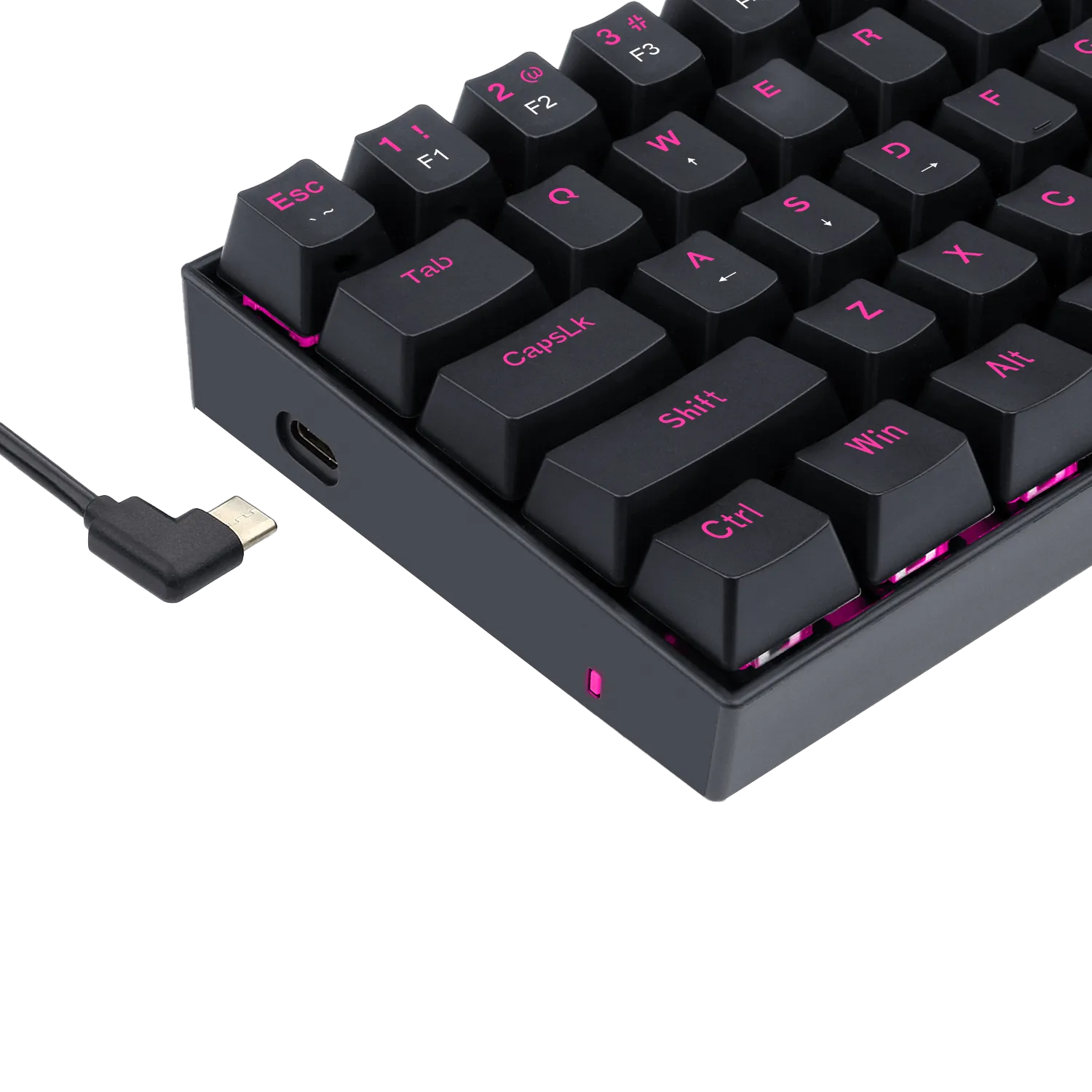 Redragon K630 60% Keyboard Pink LED Backlit