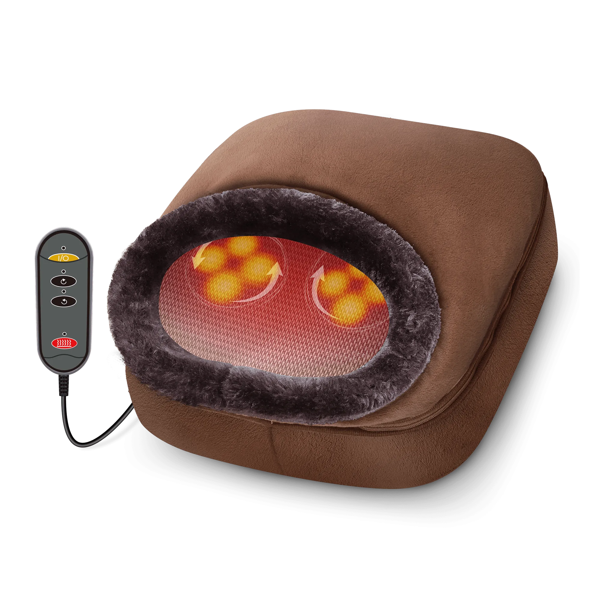 Shiatsu Foot Massager with Heat,Heated Feet warmer and Back Massager - 522SP