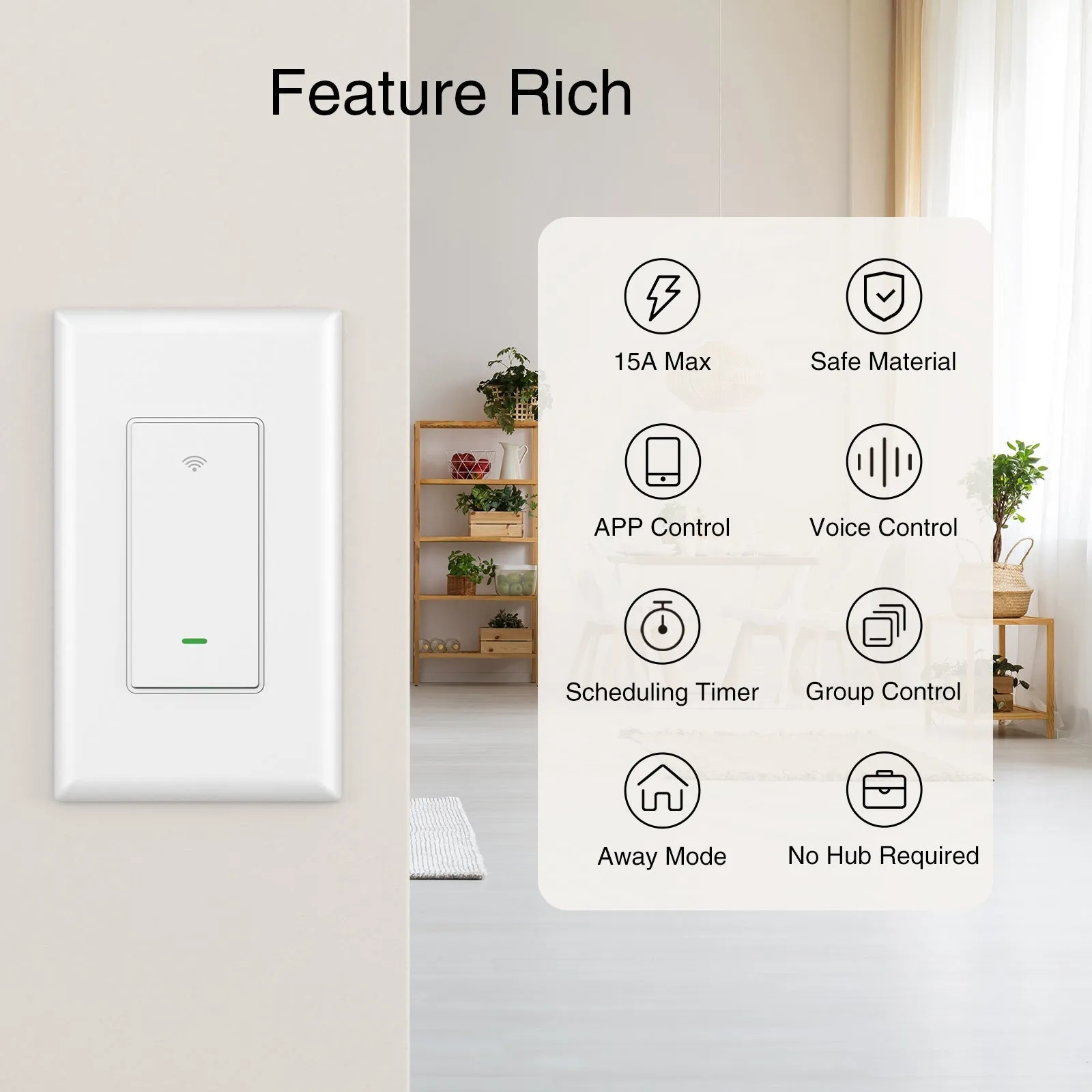 Smart Light Switch GHomeSmart® SW5