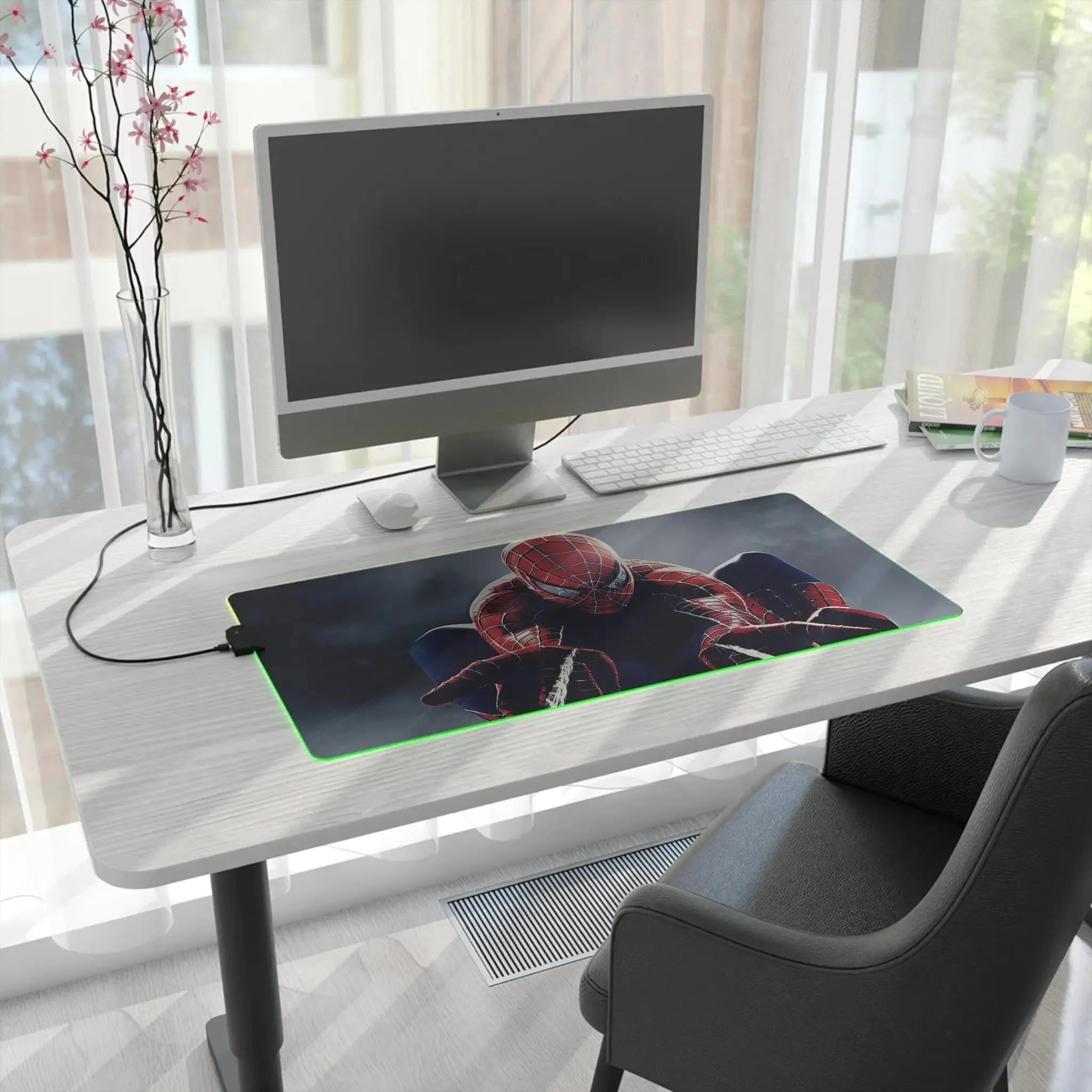 Spiderman Inspired LED Gaming Mouse Pad