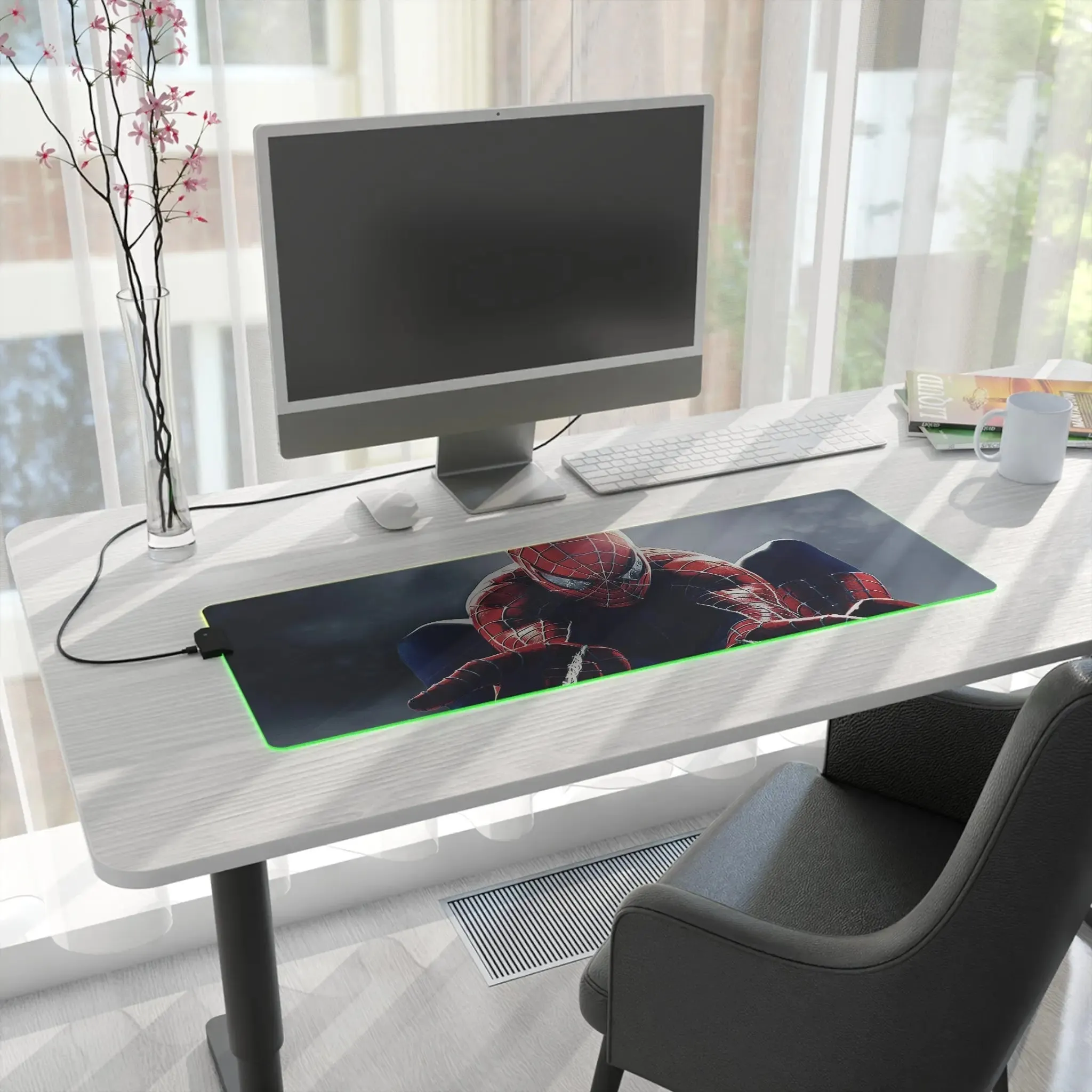 Spiderman Inspired LED Gaming Mouse Pad