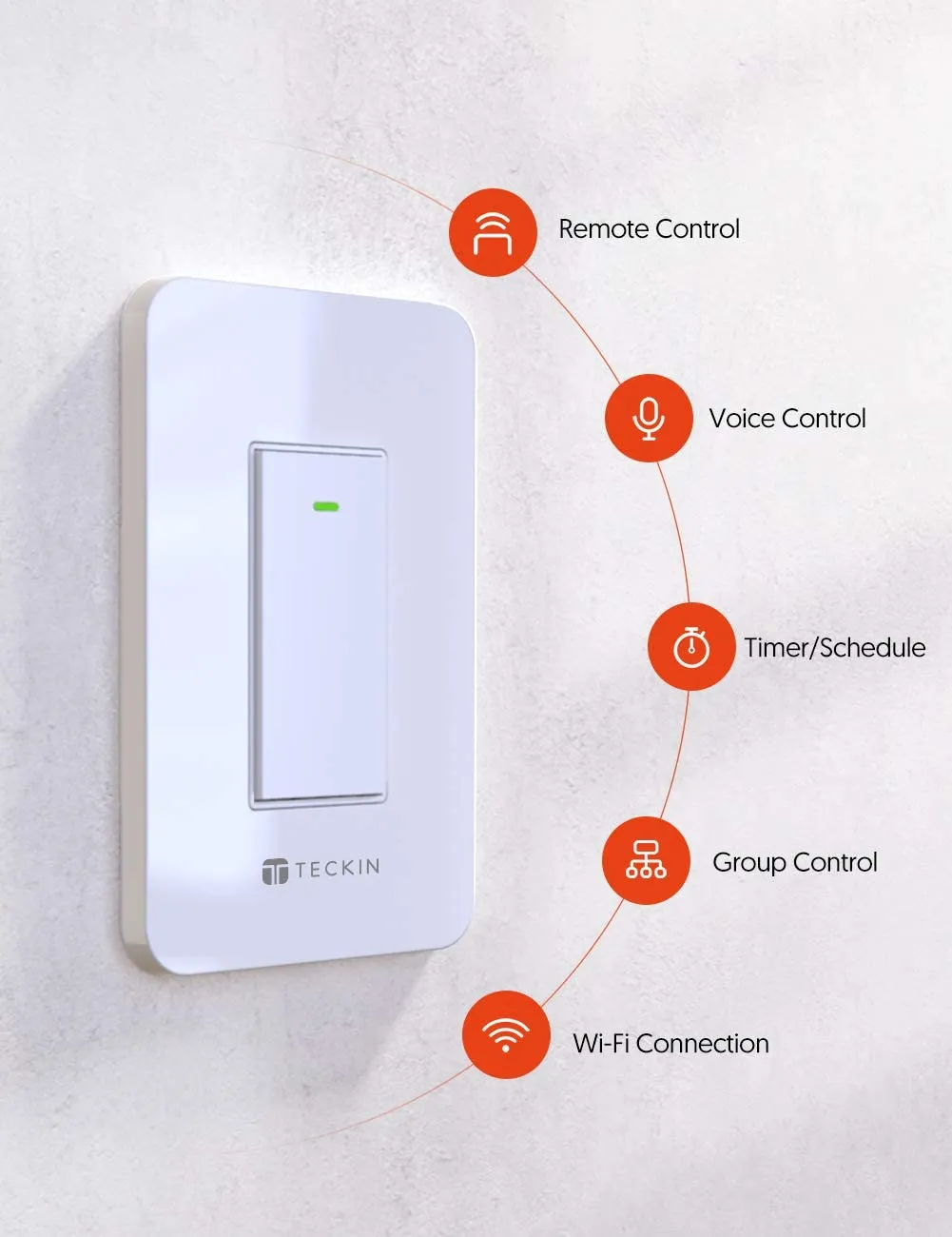 Teckin SR42 Smart Wi-Fi Light Switch (Only for 3-way)