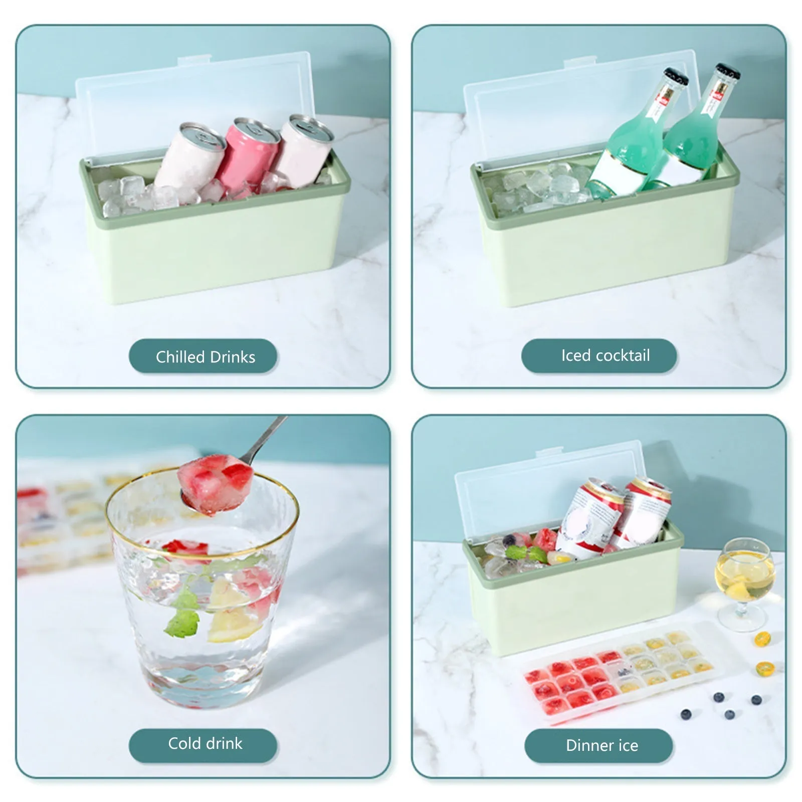 Three-Layer Ice Cube Tray Box