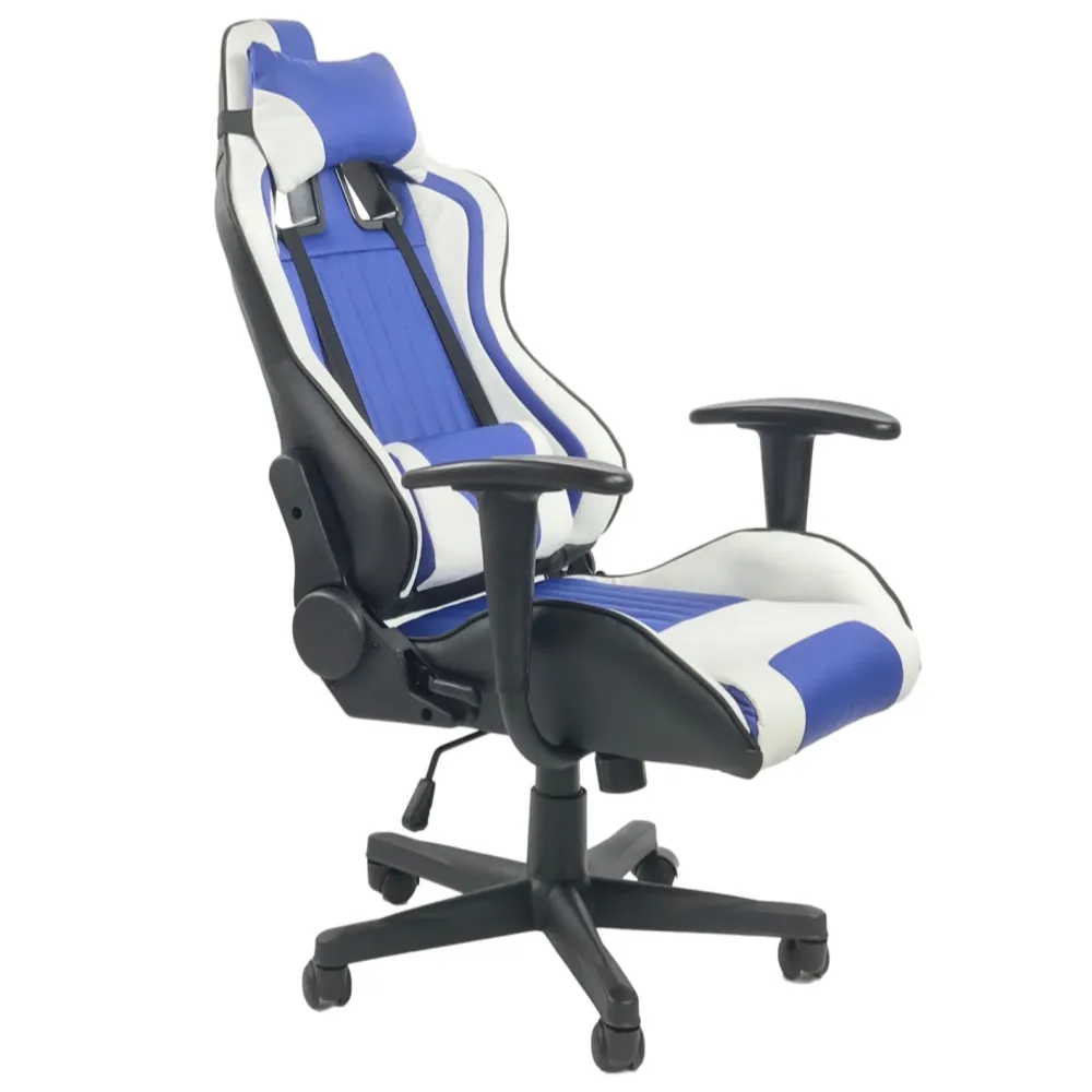 TITAN-X SERIES/ 1063 GAMING CHAIR (BLUE & WHITE)