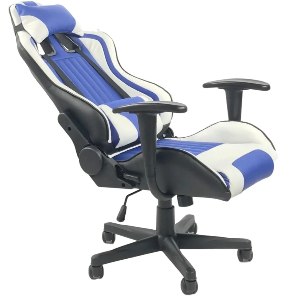 TITAN-X SERIES/ 1063 GAMING CHAIR (BLUE & WHITE)