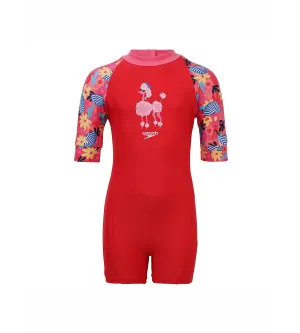 Tots Unisex Endurance Essential All In One Suit - Risk Red & Summer Yellow