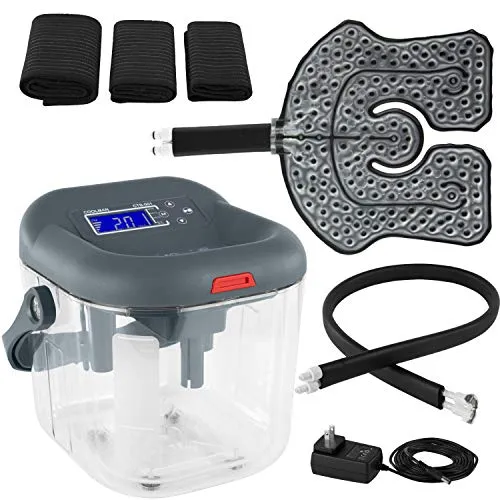 Vive Cold Therapy Machine w/Large Multi-Use Cryotherapy Ice Pad (Back, Knee, Shoulder, Elbow, Ankle, Hip)