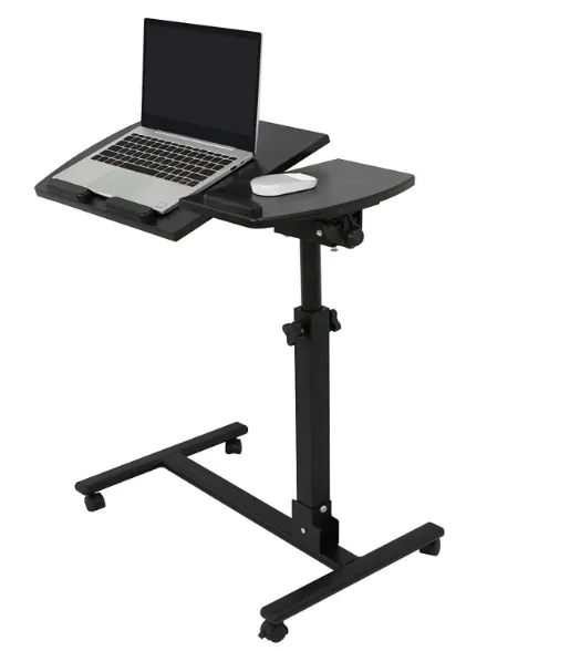 ZENY™ Laptop Rolling Cart Table Height Adjustable Notebook Laptop Swivel Stand Desk